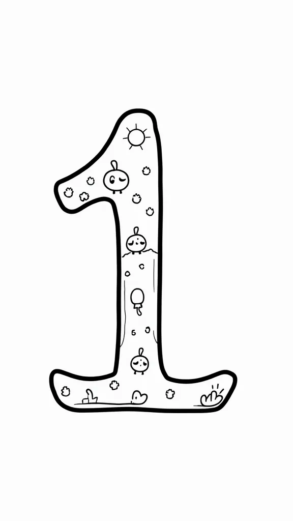 preschool coloring pages numbers